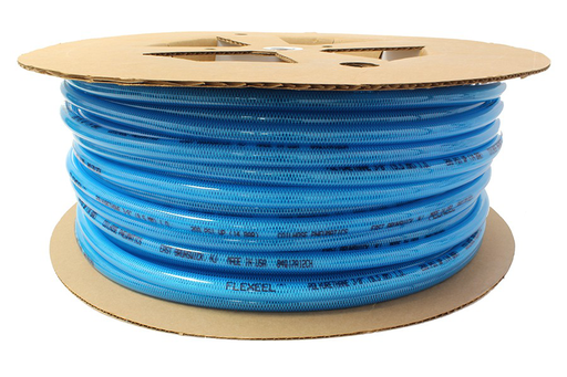 Flexeel Hose, 1/4" x 500', Without Fittings, Transparent Blue