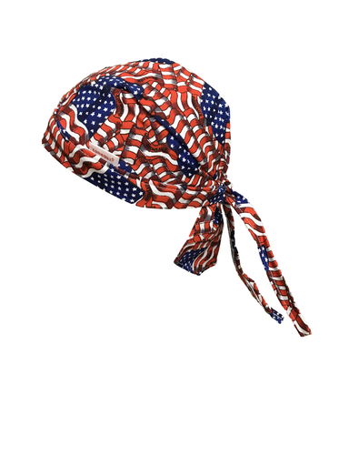 7000SS Doo Rag In Comeaux Stars & Stripes Design One Size Fits Most