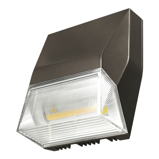 Product image for Lumark AXCL12ARL Large Refractive Lens - Axcent LED Wall Mount Luminaire - Carbon Bronze