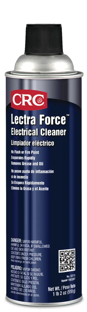 Product image for CRC 1003206 (02115) Lectra Force Electrical Cleaner, 18 Wt Oz