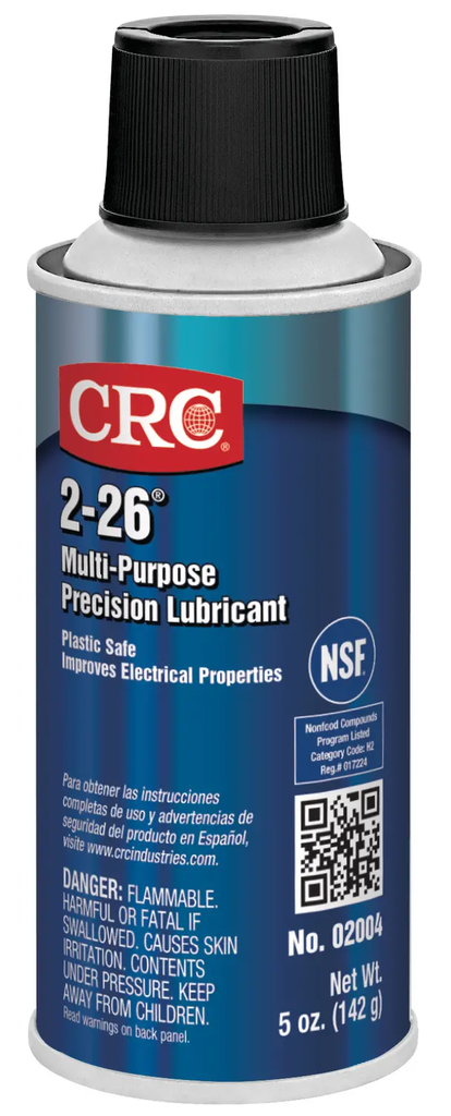 Product image for CRC 1003160 (02004) 2-26 Multi-Purpose Precision Lubricant, 5 Wt Oz