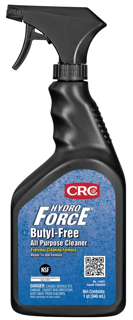 Product image for CRC Industries 14401 32 oz Trigger Spray Bottle Butyl Free Cleaner