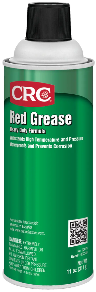Product image for CRC 1003338 (03079) Red Grease, 11 Wt Oz