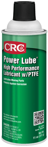 Product image for CRC 1003303 (03045) Power Lube Industrial High Performance Lubricant w/PTFE, 11 Wt Oz
