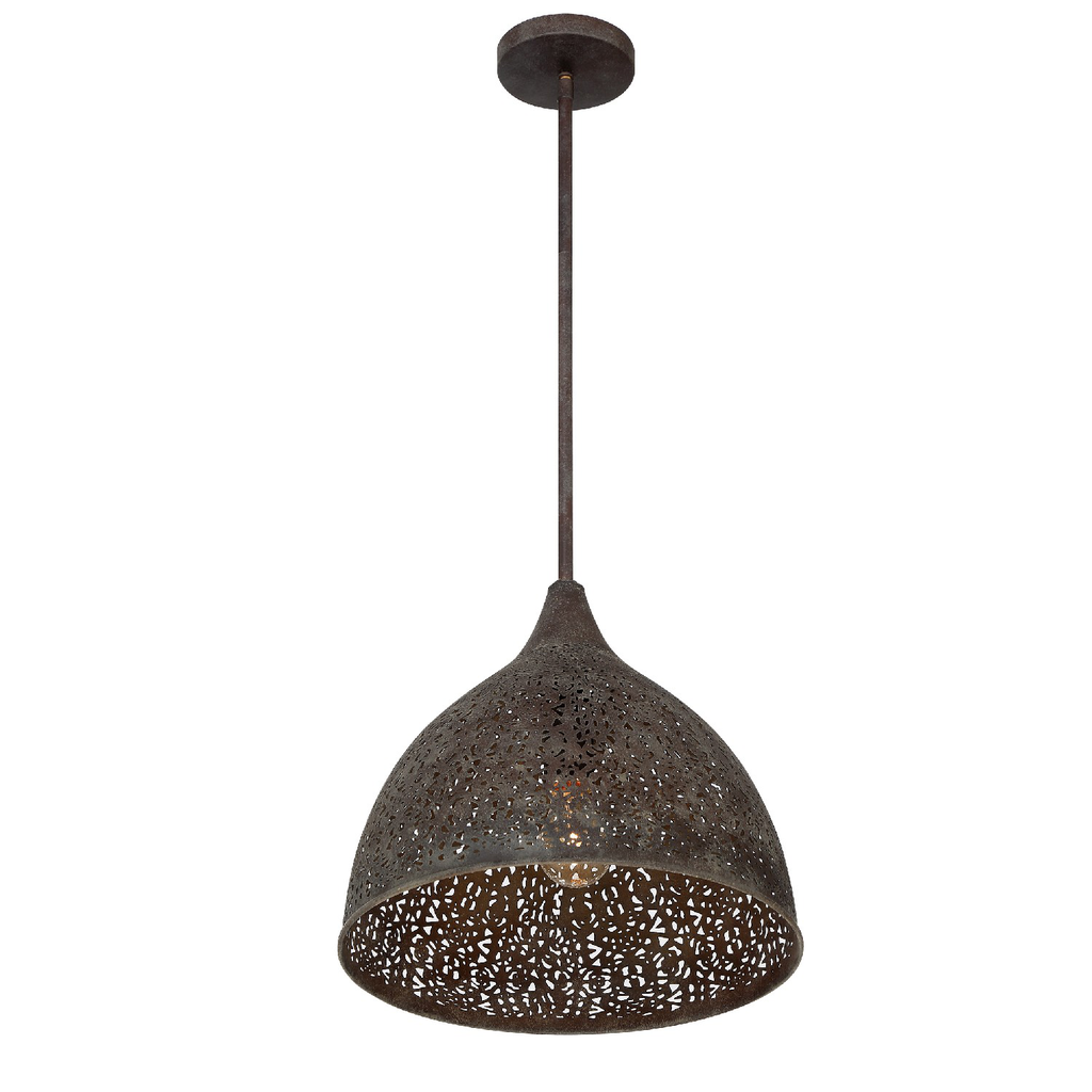Product image for Jasmine 1 Light Pendant - Forged Bronze