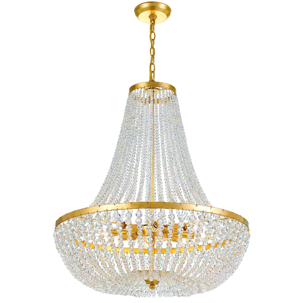 Product image for Rylee 8 Light Chandelier - Antique Gold