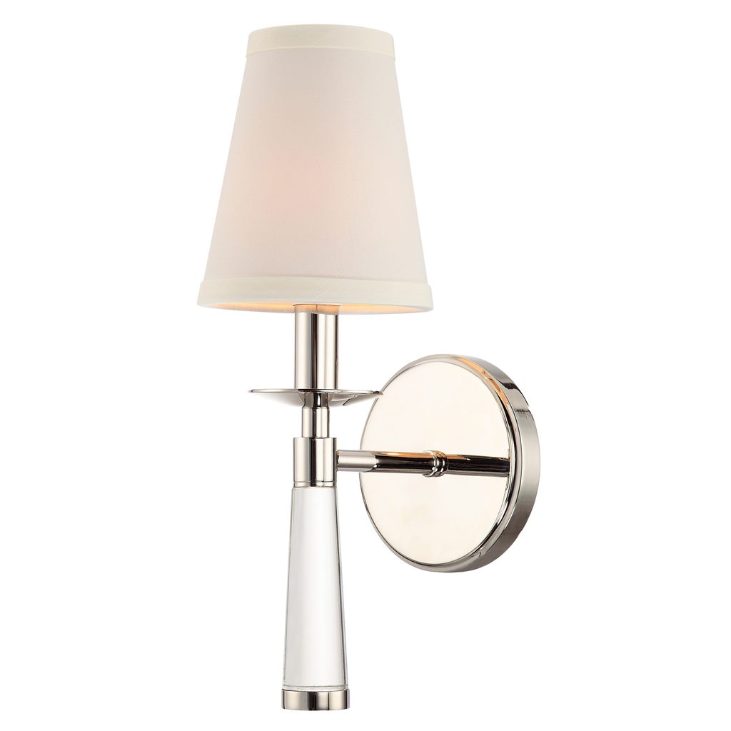Product image for Baxter 1 Light Wall Sconce - Polished Nickel