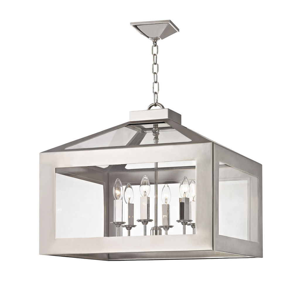 Product image for Hurley 6 Light Chandelier - Polished Nickel