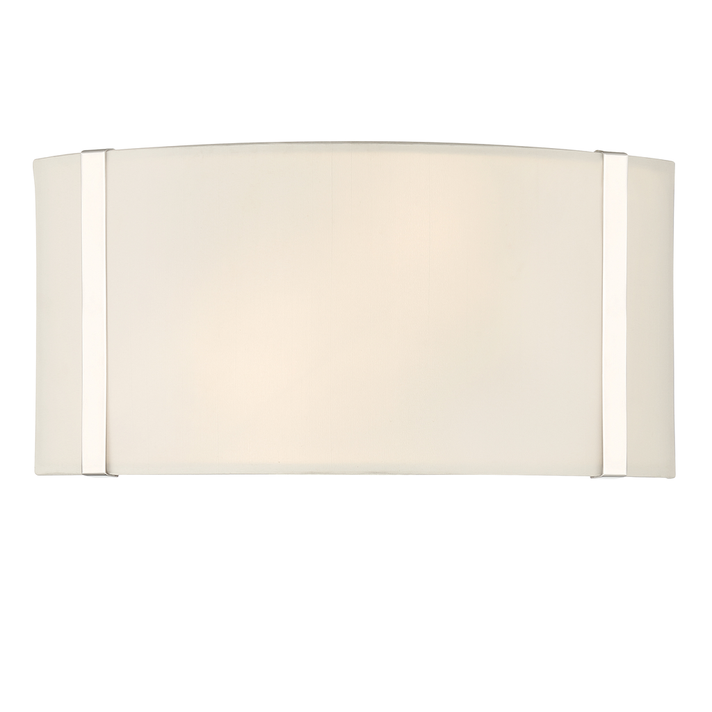 Product image for Fulton 2 Light Wall Sconce - Polished Nickel