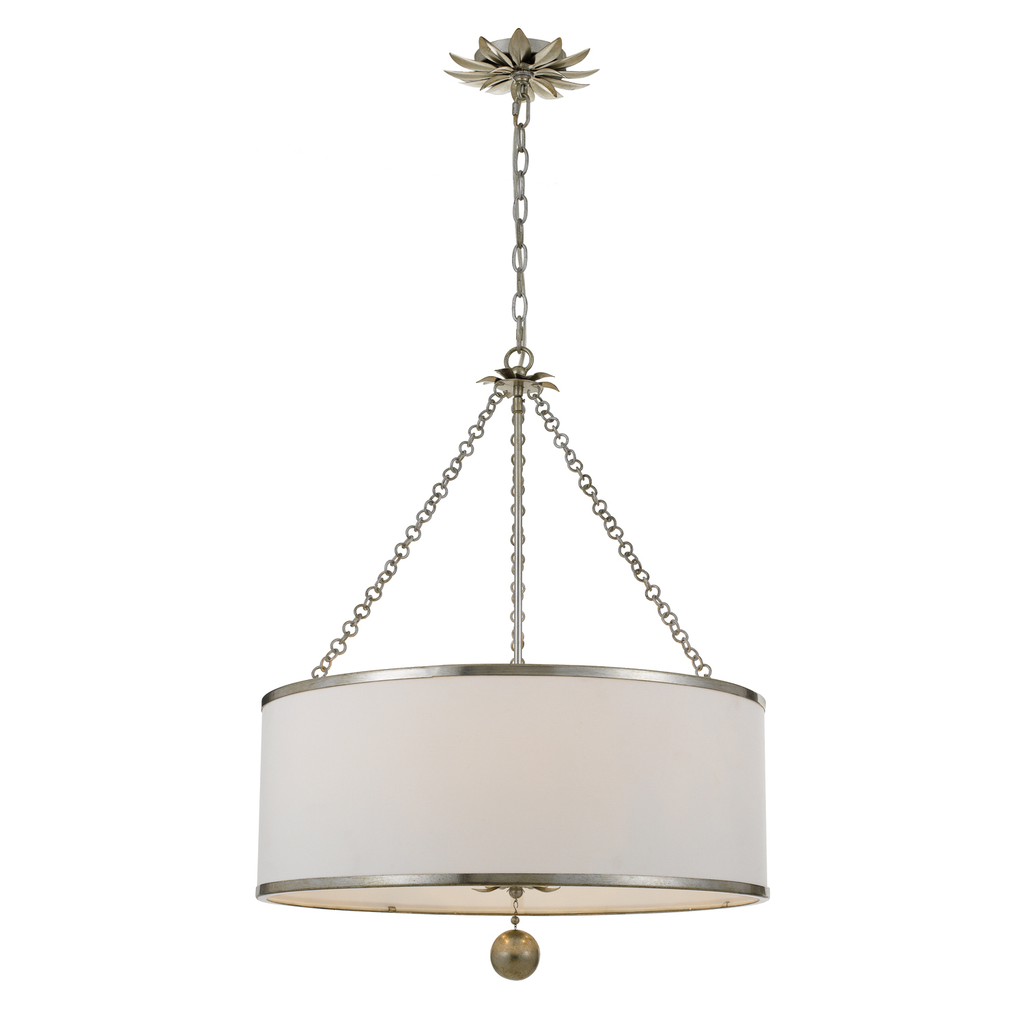 Product image for Broche 6 Light Chandelier - Antique Silver