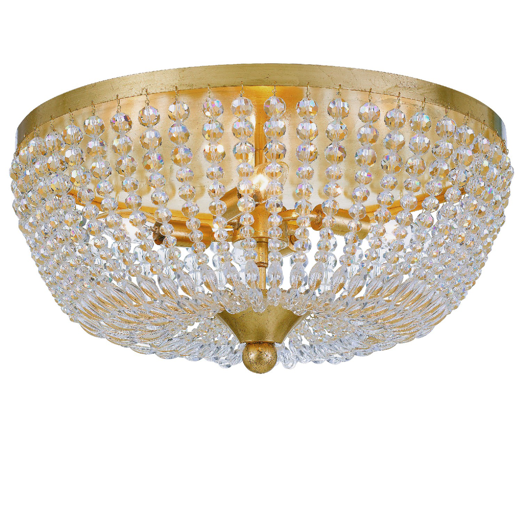 Mayer-DDS-Rylee 4 Light Antique Gold Ceiling Lamp-1