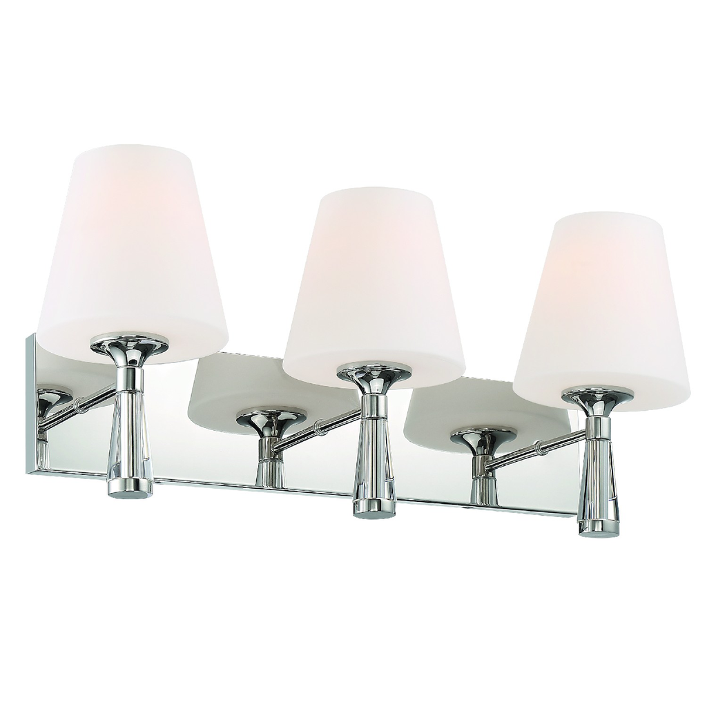 Product image for Ramsey 3 Light Vanity - Polished Nickel