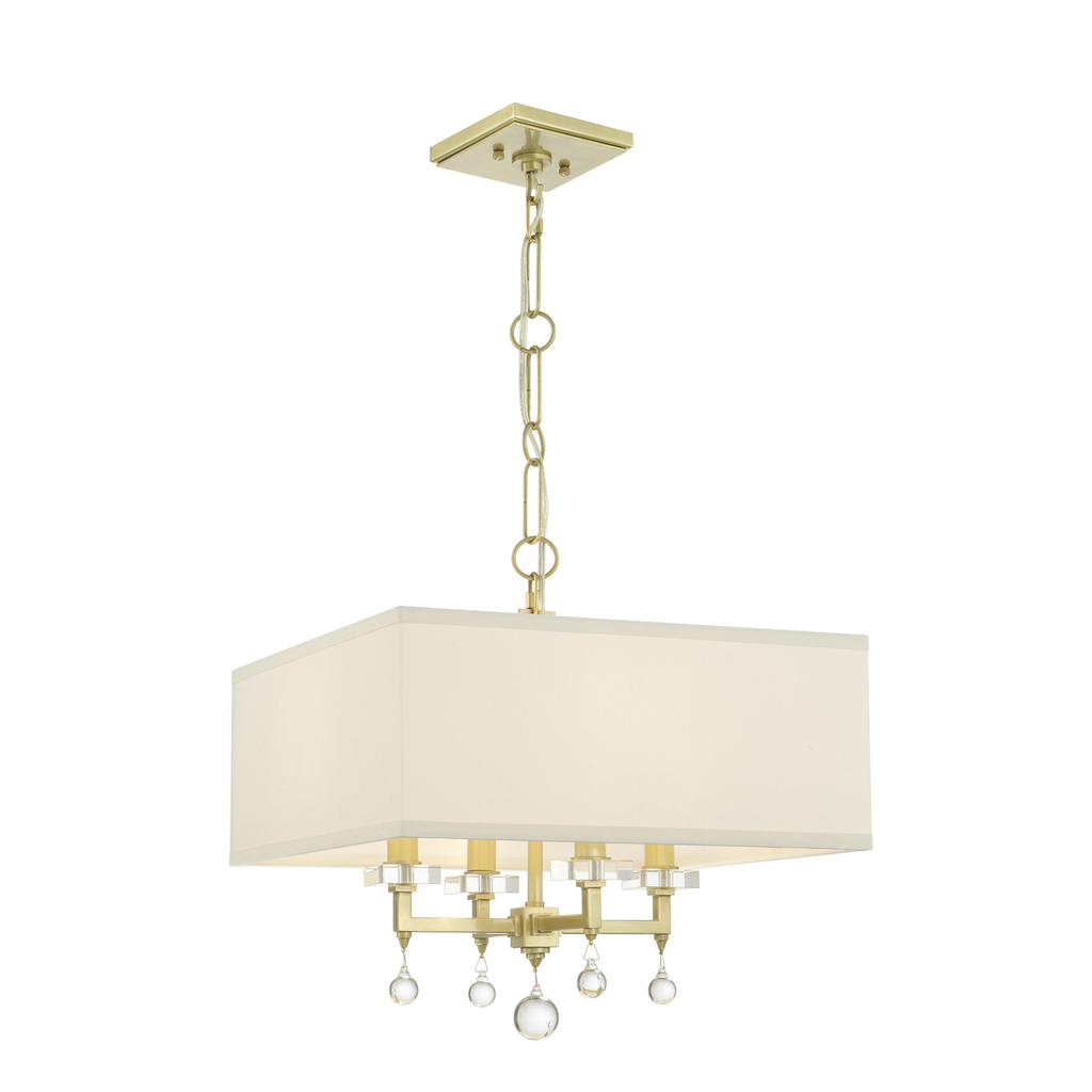 Product image for Paxton 4 Light Chandelier - Aged Brass
