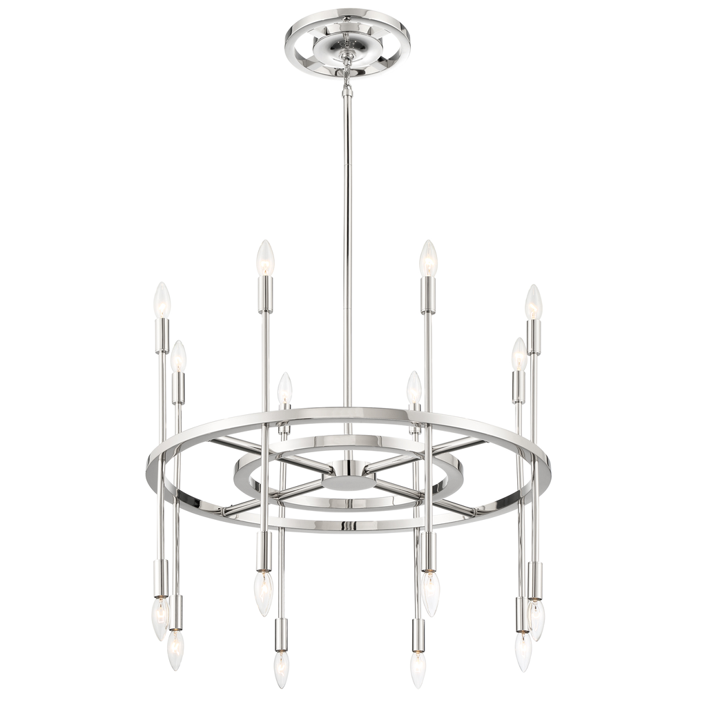 Product image for Aries 16 Light Chandelier - Polished Nickel