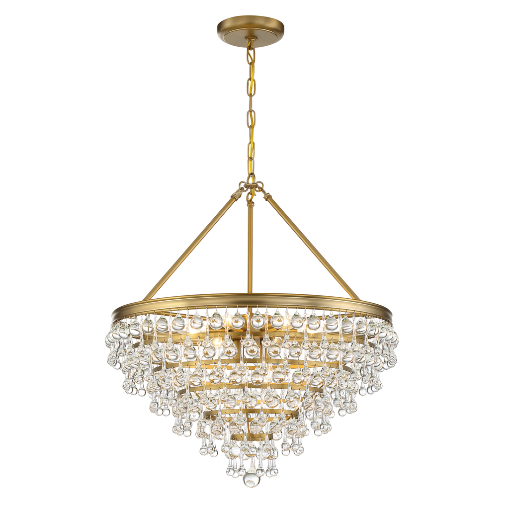 Product image for Calypso 8 Light Chandelier - Vibrant Gold