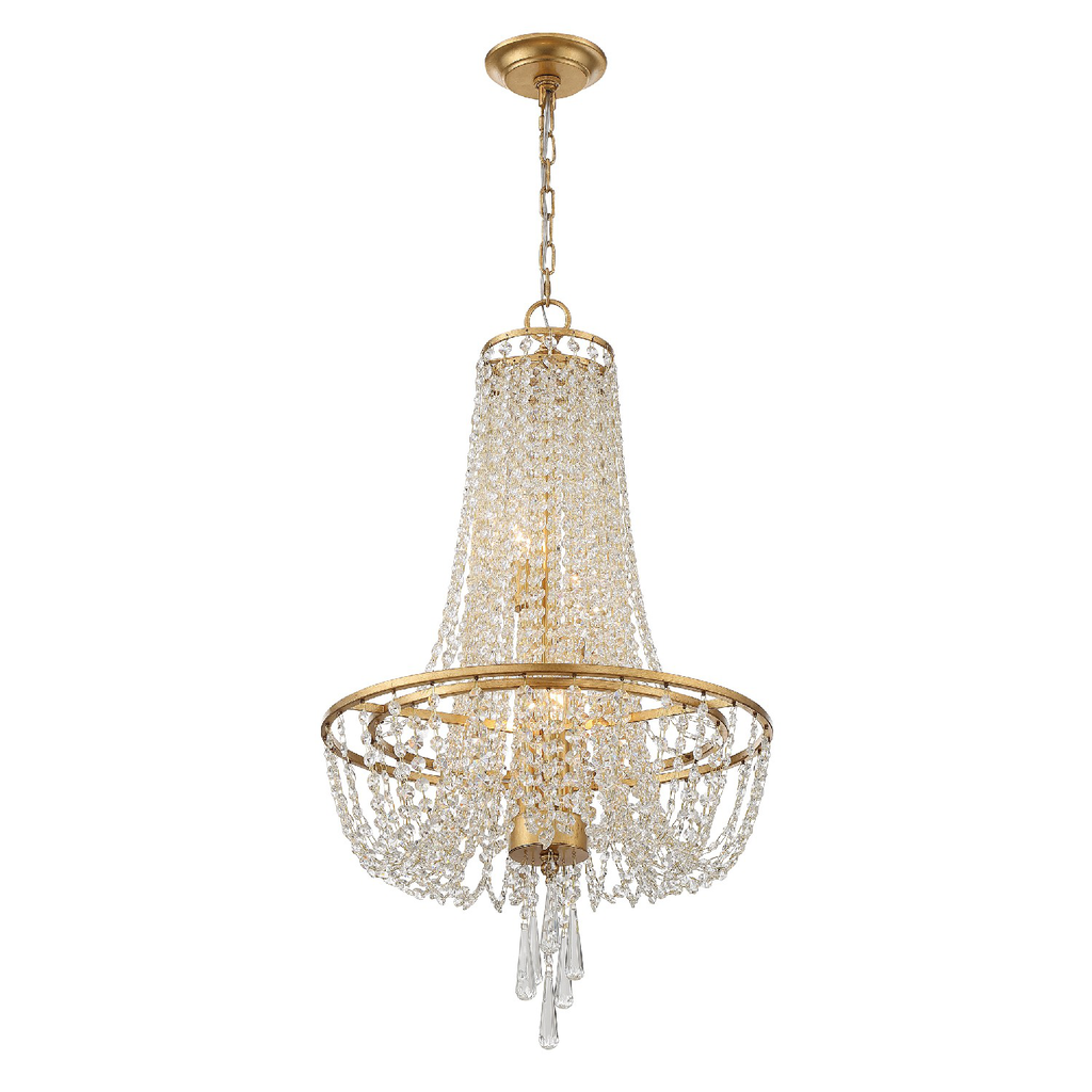 Product image for Arcadia 4 Light Chandelier - Antique Gold