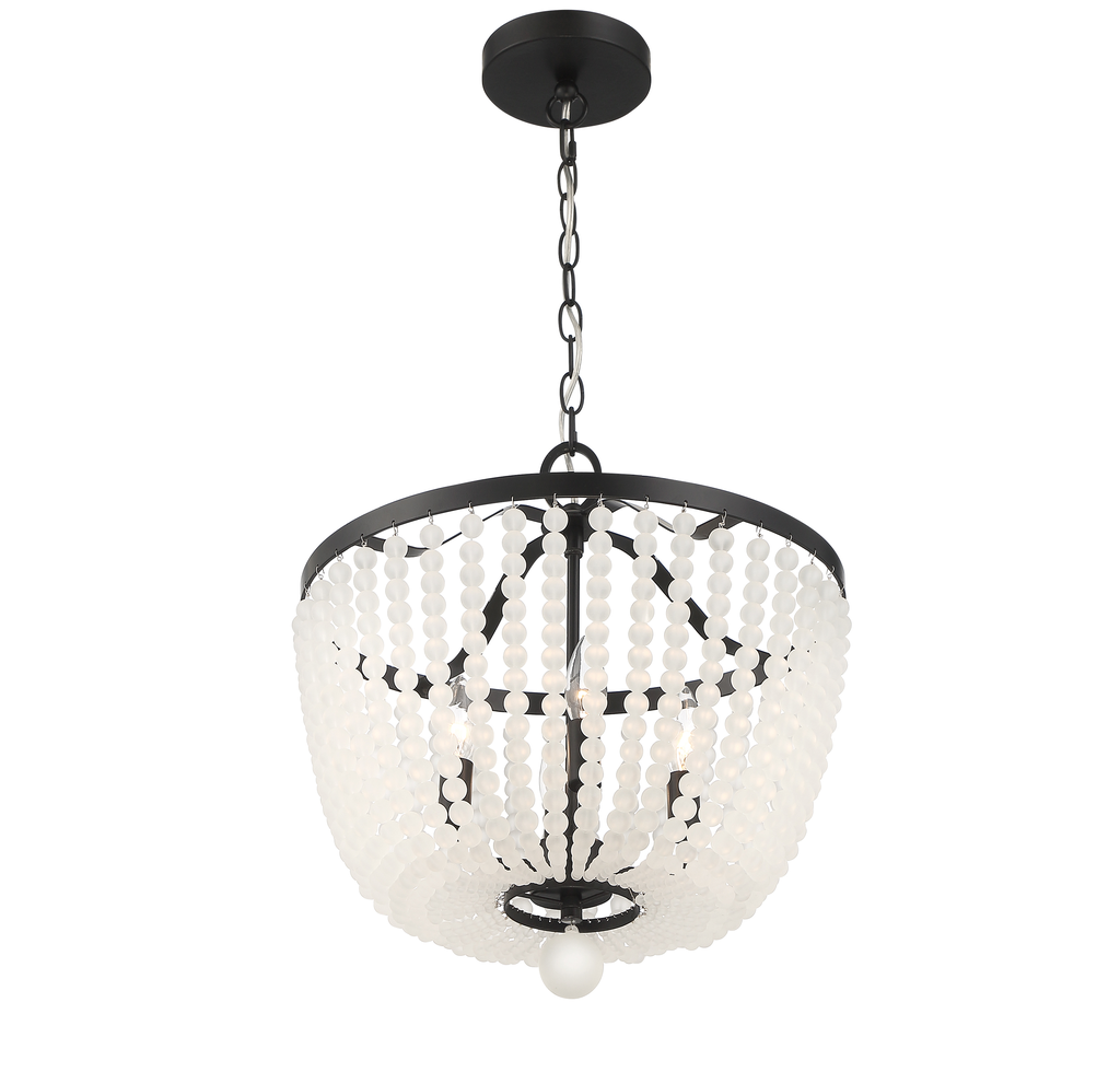 Product image for Rylee 4 Light Chandelier - Matte Black