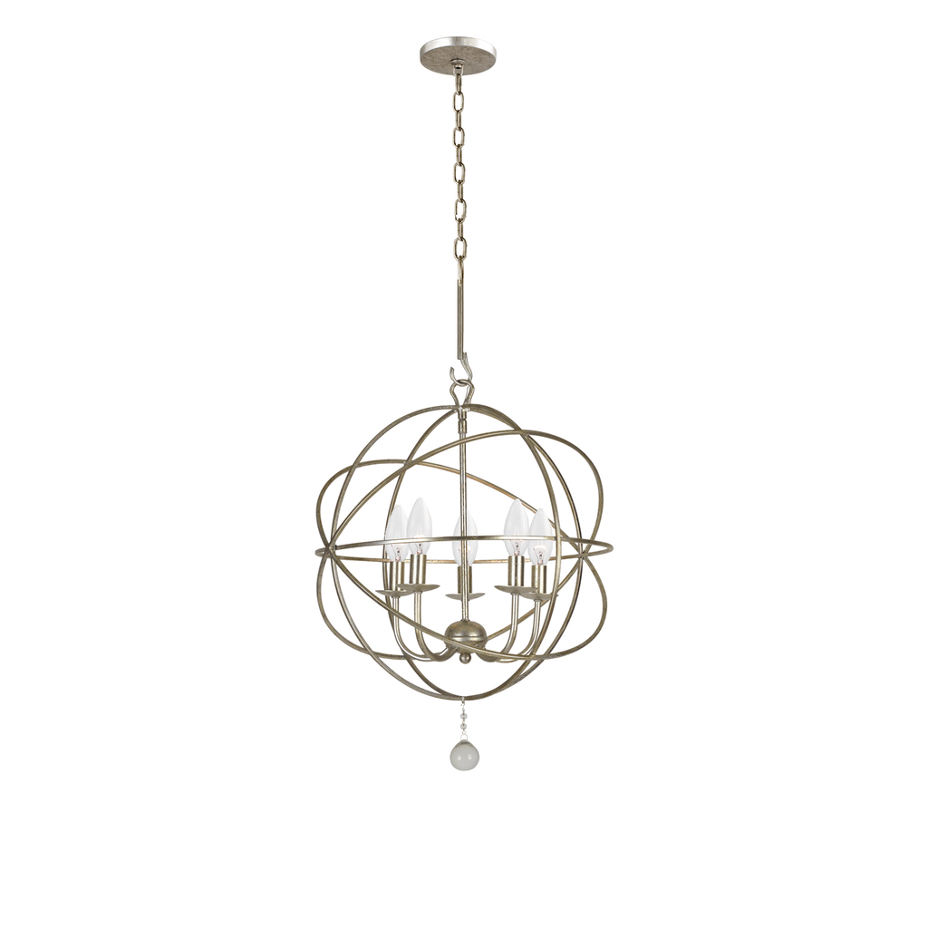 Product image for Solaris 5 Light Mini Chandelier - Olde Silver