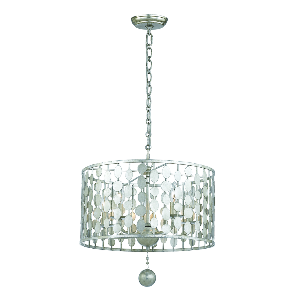 Product image for Layla 5 Light Chandelier - Antique Silver