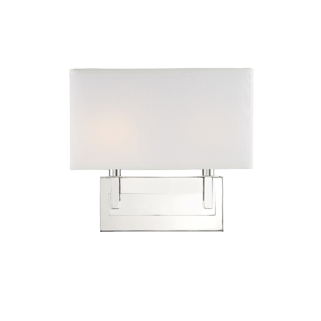 Product image for Durham 2 Light Wall Sconce - Polished Nickel