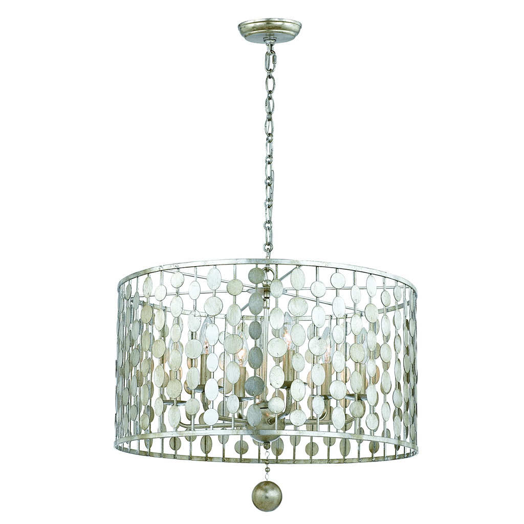 Product image for Layla 6 Light Chandelier - Antique Silver