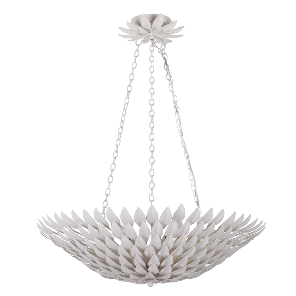 Product image for Broche 6 Light Chandelier - Matte White