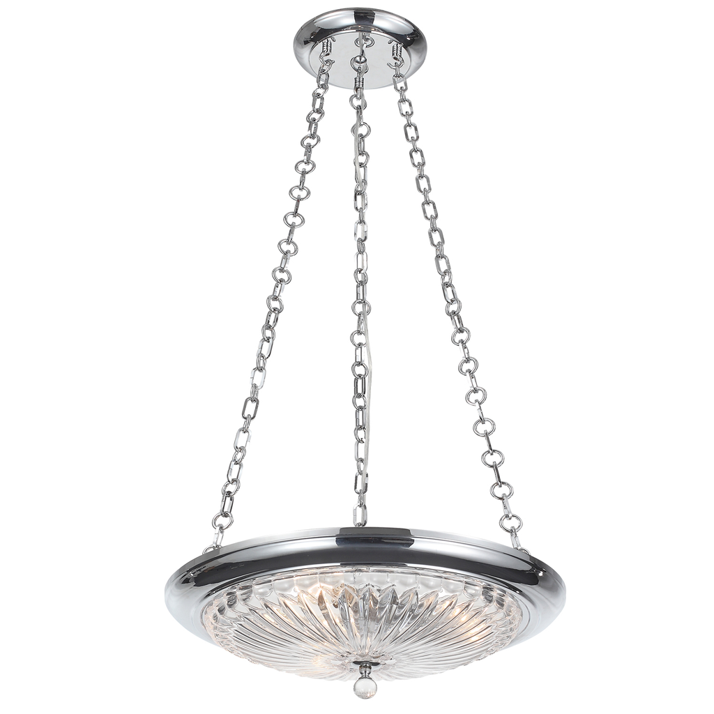 Product image for Celina 3 Light Mini Chandelier - Polished Chrome