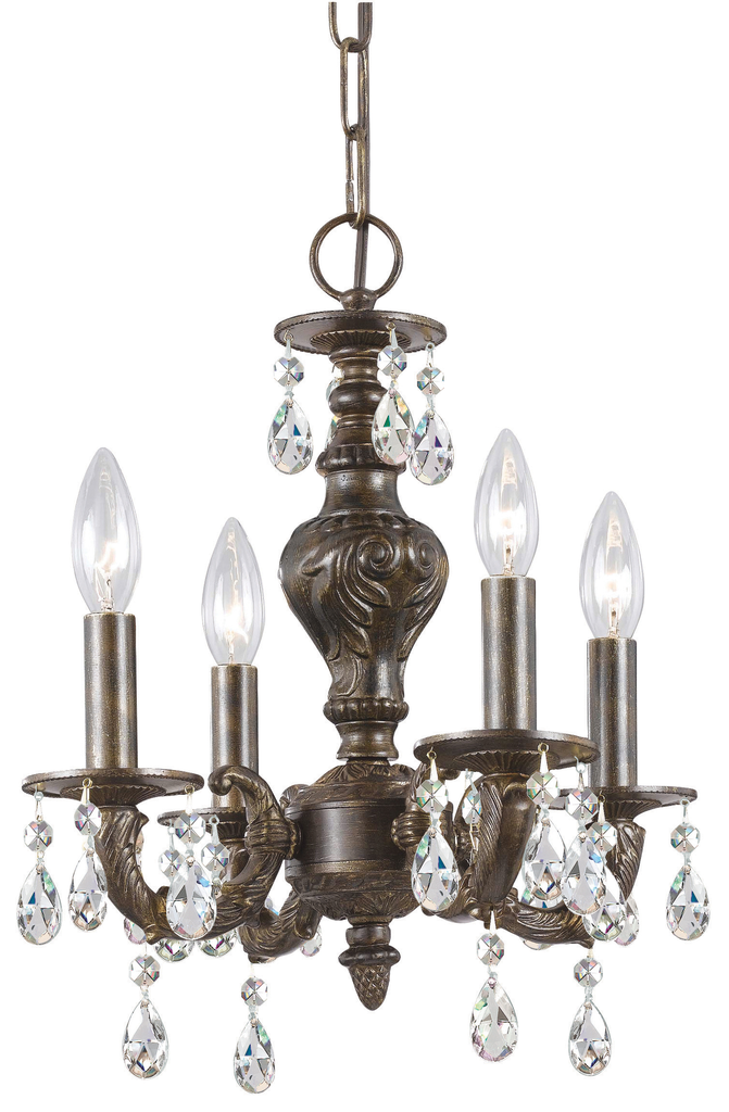 Product image for Paris Market 4 Light Mini Chandelier - Venetian Bronze w/ Swarovski Spectra Crystal
