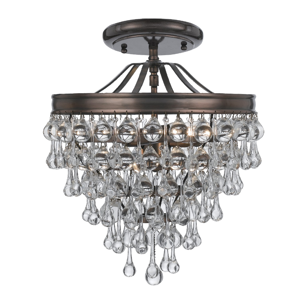 Product image for Calypso 3 Light Semi-Flush Mount - Vibrant Bronze