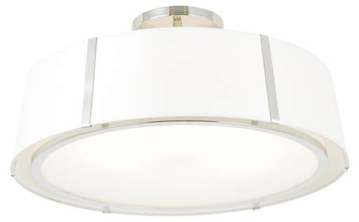 Product image for Fulton 6 Light Semi-Flush Mount - Polished Nickel