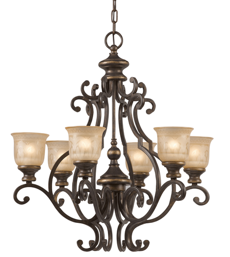 Product image for Norwalk 6 Light Chandelier - Bronze Umber