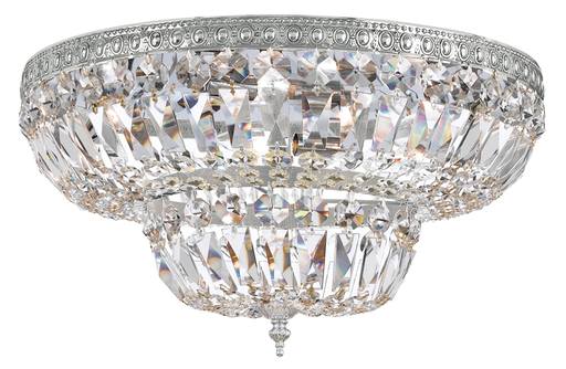 Product image for 4 Light Flush Mount - Polished Chrome w/ Swarovski Spectra Crystal