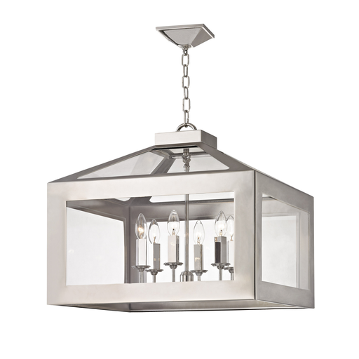 Product image for Hurley 6 Light Chandelier - Polished Nickel