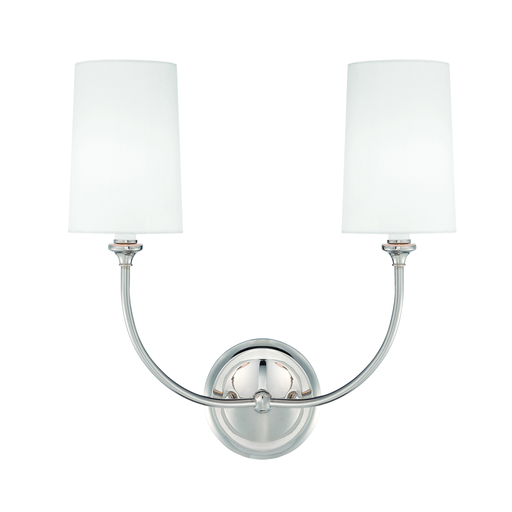 Product image for Sylvan 2 Light Wall Sconce - Polished Nickel