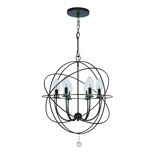 Product image for Solaris 6 Light Chandelier - English Bronze