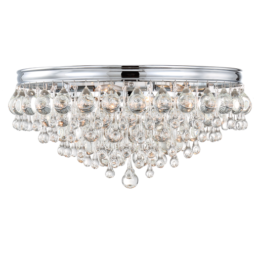 Product image for Calypso 6 Light Flush Mount - Polished Chrome