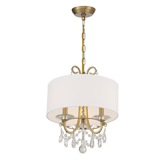 Product image for Othello 3 Light Chandelier - Vibrant Gold w/ Swarovski Strass Crystal