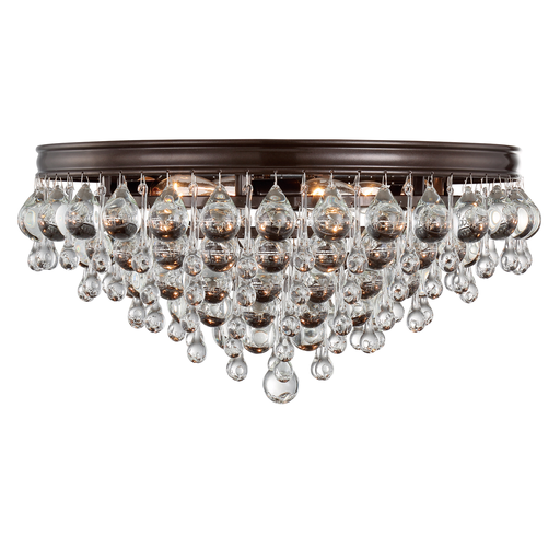 Product image for Calypso 6 Light Flush Mount - Vibrant Bronze