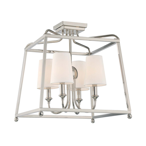 Product image for Sylvan 4 Light Semi-Flush Mount - Polished Nickel