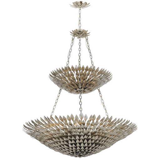 Product image for Broche 18 Light Chandelier - Antique Silver