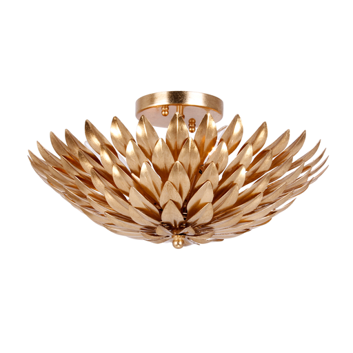 Product image for Broche 4 Light Semi-Flush Mount - Antique Gold