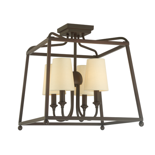 Product image for Sylvan 4 Light Semi-Flush Mount - Dark Bronze