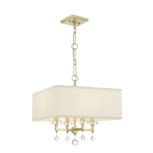 Product image for Paxton 4 Light Chandelier - Aged Brass