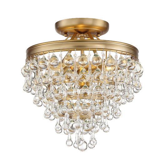 Product image for Calypso 3 Light Semi-Flush Mount - Vibrant Gold