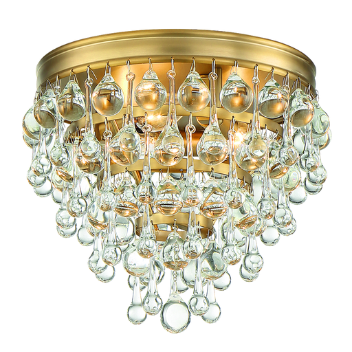 Product image for Calypso 3 Light Flush Mount - Vibrant Gold