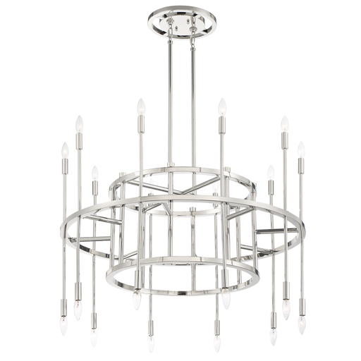 Product image for Aries 20 Light Chandelier - Polished Nickel