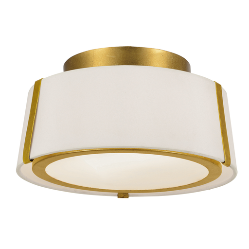 Product image for Fulton 2 Light Semi-Flush Mount - Antique Gold