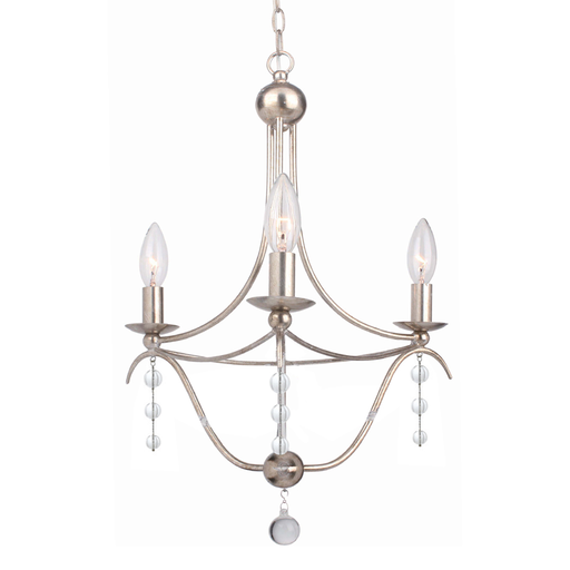 Product image for Metro 3 Light Mini Chandelier - Antique Silver