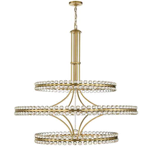 Product image for Clover 24 Light Chandelier - Aged Brass