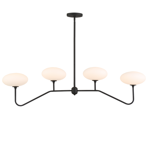 Product image for Parker 4 Light Chandelier - Black Forged